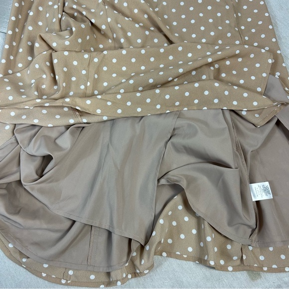 NEW Francesca’s Mi Ami Maxi Spaghetti Strap Side Slit Polka Dot Dress Size XL - Picture 10 of 12